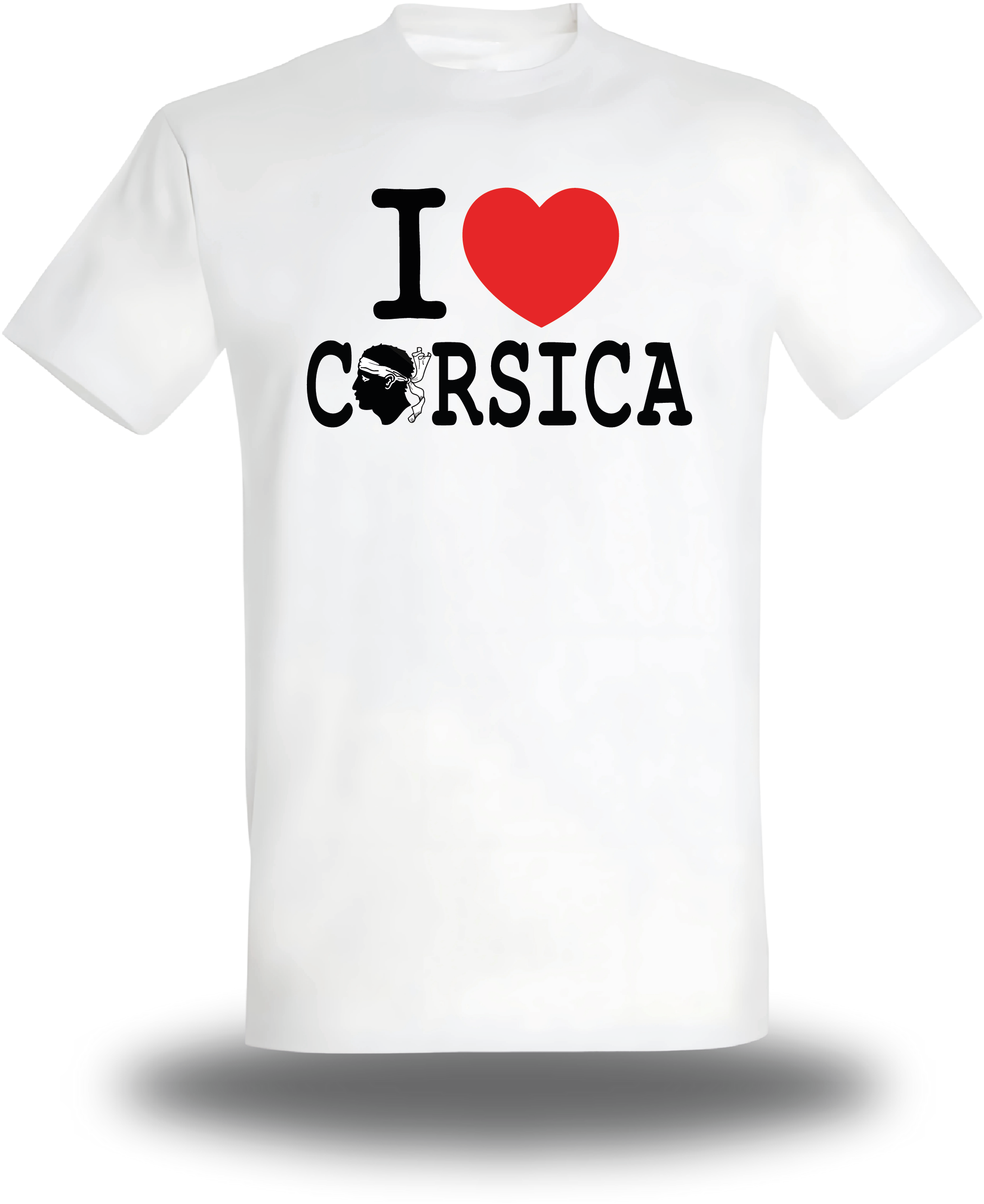 T-Shirt Love Corsica - Tête de Maure